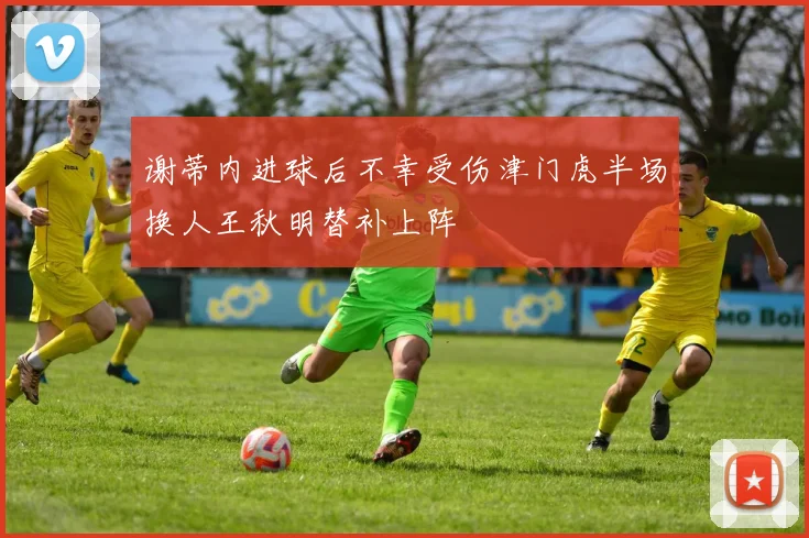 谢蒂内进球后不幸受伤津门虎半场换人王秋明替补上阵